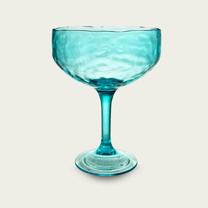 Coppa Margarita Hammered In Plastica Acrilica,azzurro Offerta Lampo