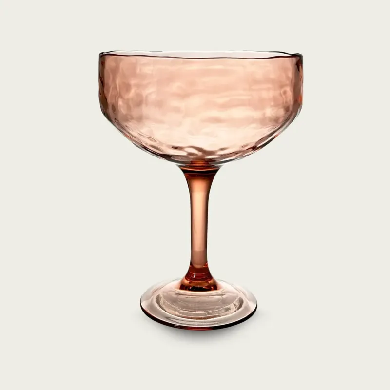 Reso Gratuito Coppa Margarita Hammered In Plastica Acrilica,rosa