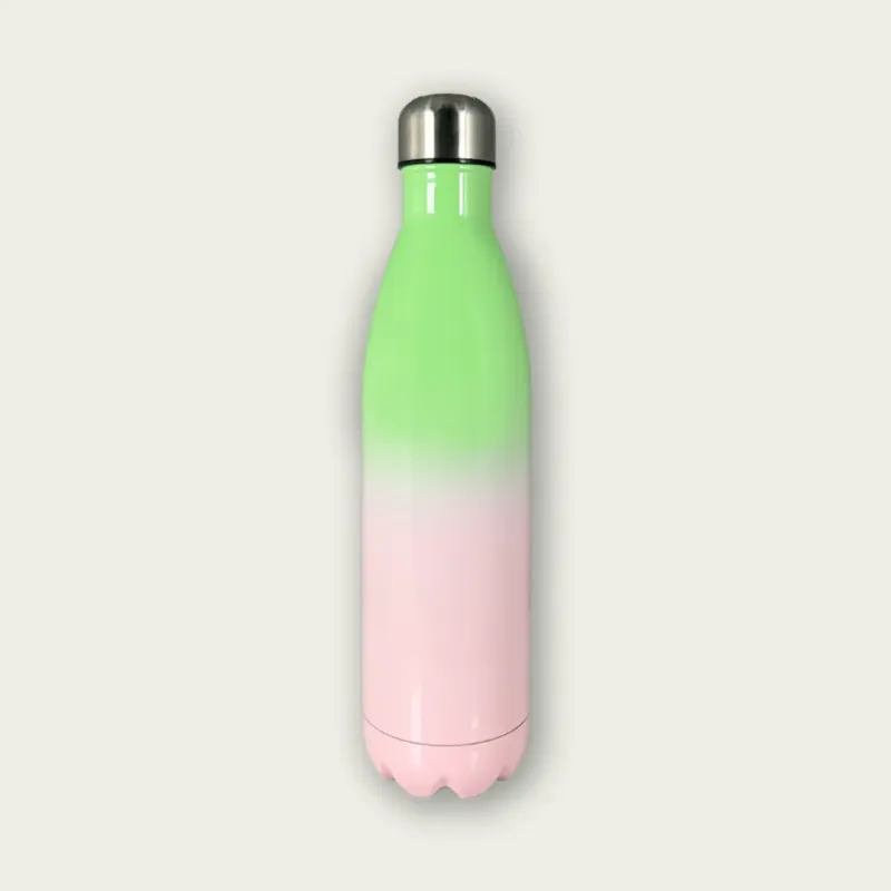 Acquista Ora Bottiglia Termica Fusion In Acciaio Con Doppia Camera,verde-e-rosa