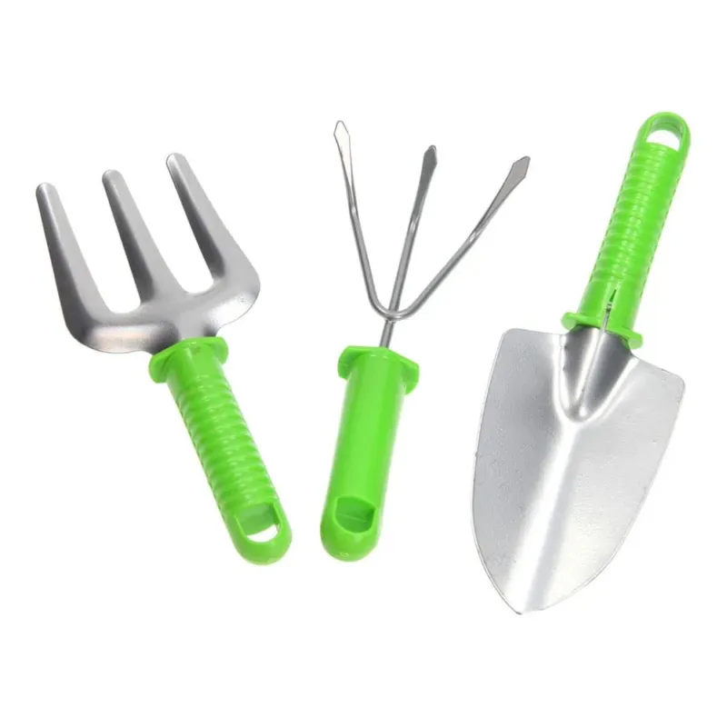 Ordina Subito Set 3 Pezzi Utensili Giardinaggio Rastrello Pala Maniglia Manutenzione Giardino
