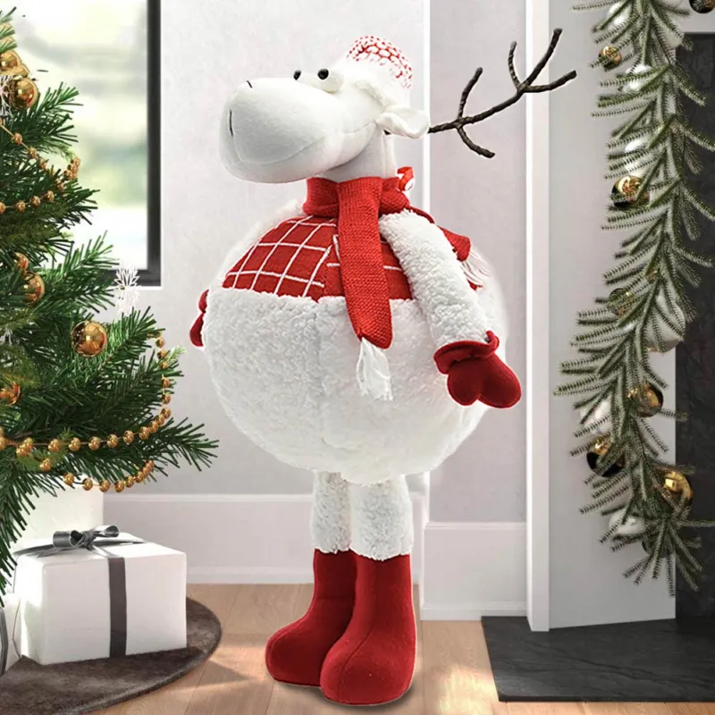 Spedito Oggi Renna di Natale Estendibile Allungabile Addobbo Decorazione Natalizia Pupazzo