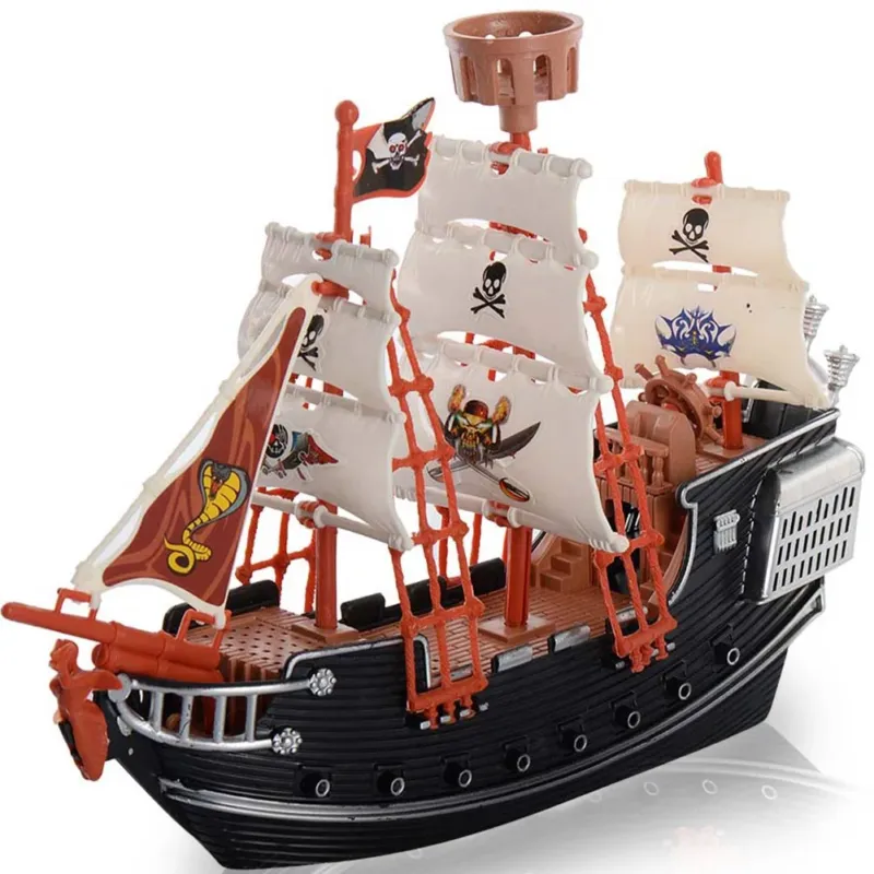 Veliero Nave Pirati Dettagliato Realistico Gioco Giocattolo con Due Personaggi Bestseller