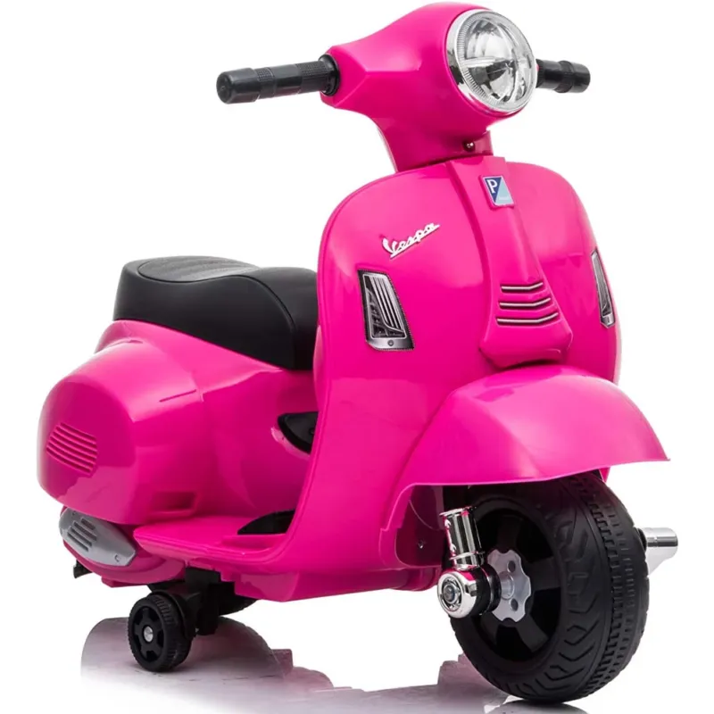 Vespa Elettrica Piaggio 6 Volt per Bambini con Fari e Clacson Colore Rosa Compra Oggi Stesso