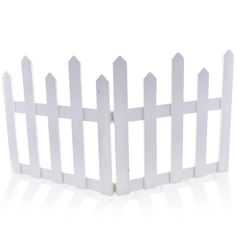 Steccato Natalizio in Legno Colore Bianco Decori 80x40cm Decorazione Natale Spedizione Espresso