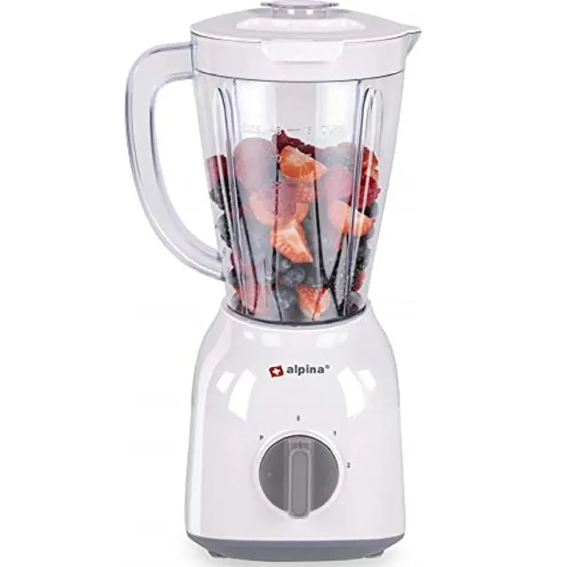Occasione Imperdibile Frullatore 1.5L 400W Potenza con 2 Velocita‘ Resistente Colore Bianco Alpina