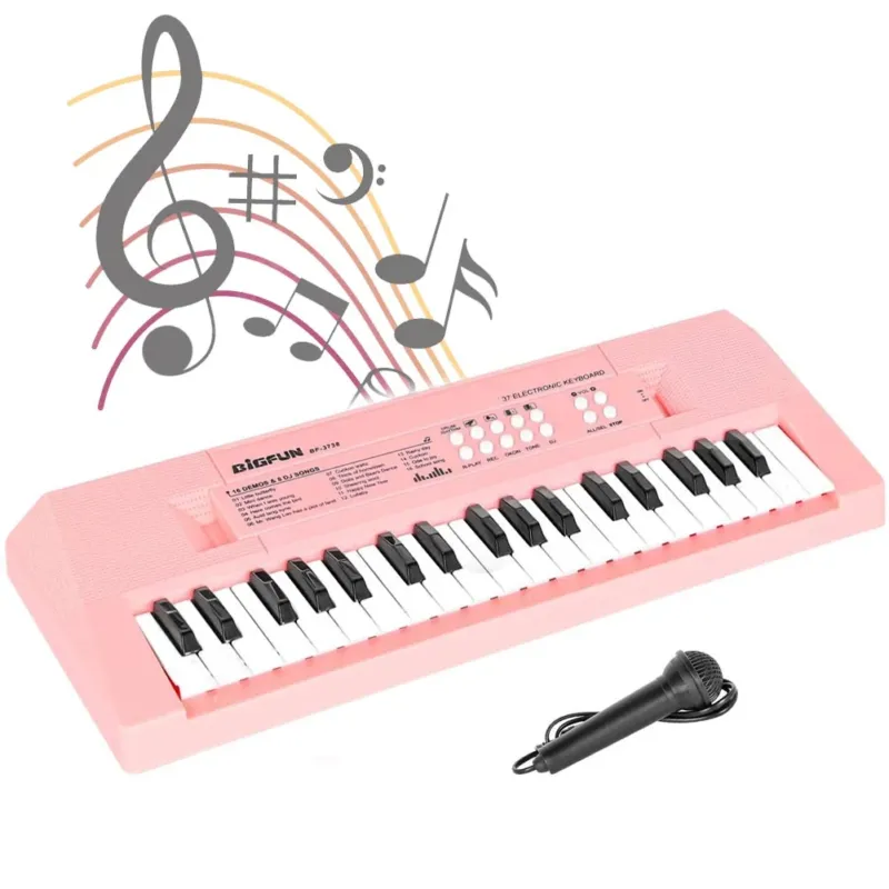 Pianoforte Tastiera 37 Tasti Portatile con Microfono Gioco Giocattolo Educativo Acquista Ora