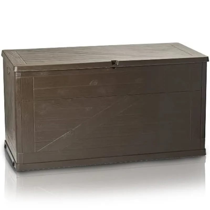 Baule Contenitore Multiuso 420L Colore Marrone Interno e Esterno 120x56x63H cm Miglior Prezzo