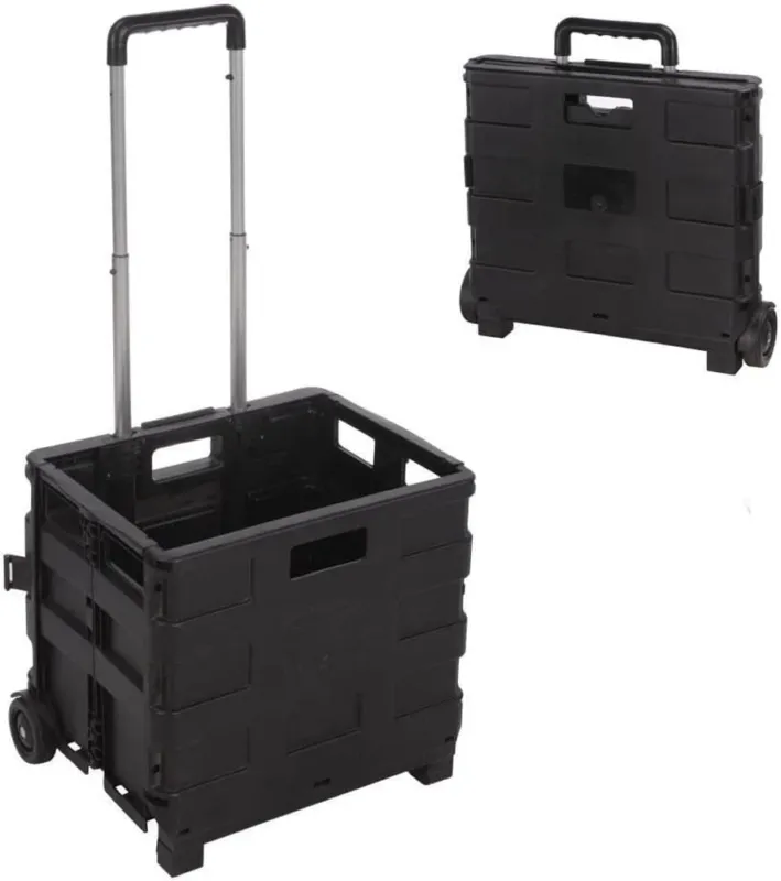 Più Venduto Carrello Trolley per Spesa Richiudibile in Valigetta Manico Regolabile e 2 Ruote
