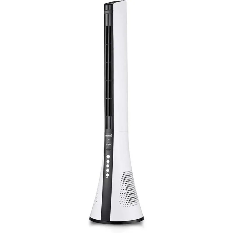 Pagamento Sicuro Ventilatore Torre Colonna Oscillante 40W 110cm Con Timer Telecomando Bianco