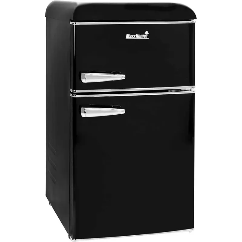 Frigorifero Freezer Congelatore Retro Regolabile 3 Scomparti 90 Lt Colore Nero Promozione