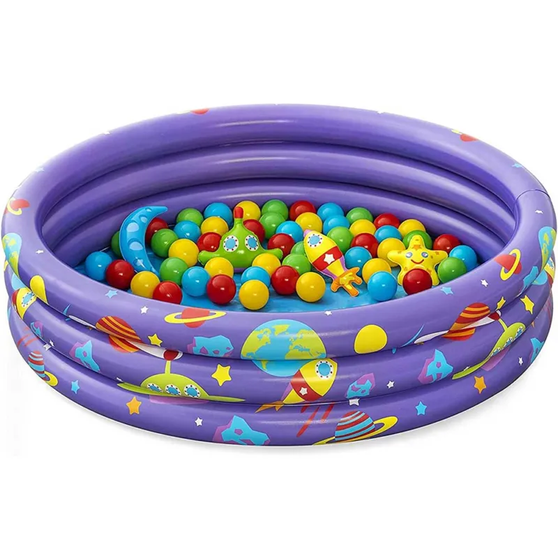 Piscina Gonfiabile Gioco Bambini con 50 Palline 2 Anelli PVC 102x25 cm Compra Online