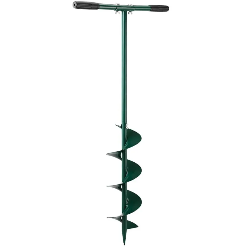 Offerta Limitata Trivella a Mano Manuale Altezza 100 cm Spirale 15 cm Impugnatura Morbida Verde