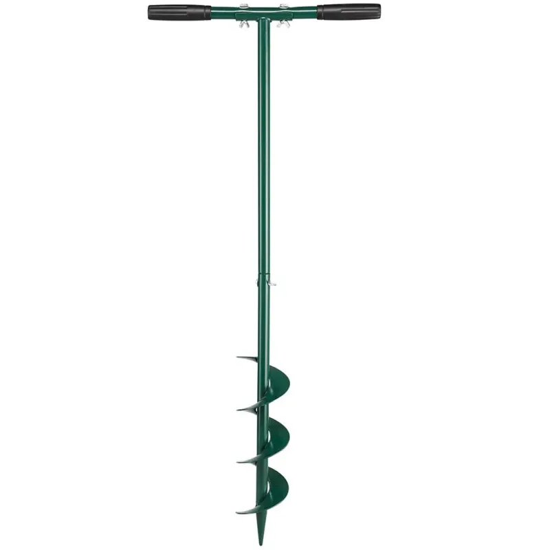 Offerta Limitata Trivella a Mano Manuale Altezza 100 cm Spirale 10 cm Impugnatura Morbida Verde