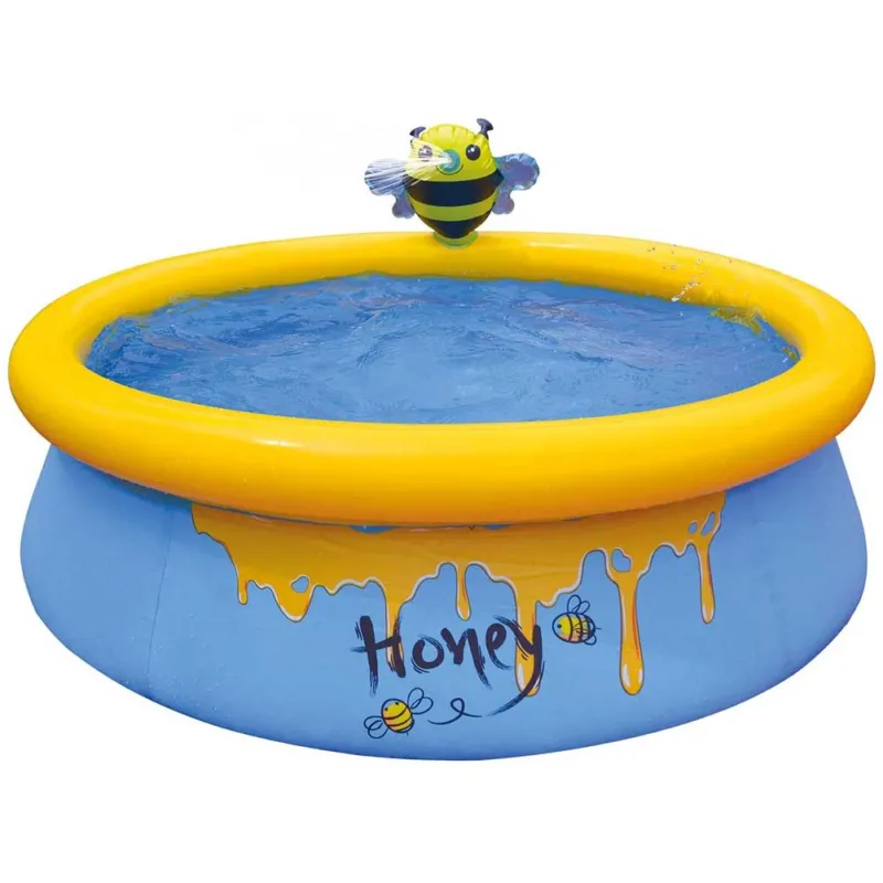 Piscina Gonfiabile Forma Ape Honey per Bambini 150cm con Doccia Spruzzo Giardino A Buon Prezzo