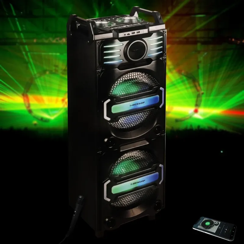 Cassa Altoparlante Speaker Bluetooth con Effetti Luce LED Portatile USB Aux MP3 Solo Oggi