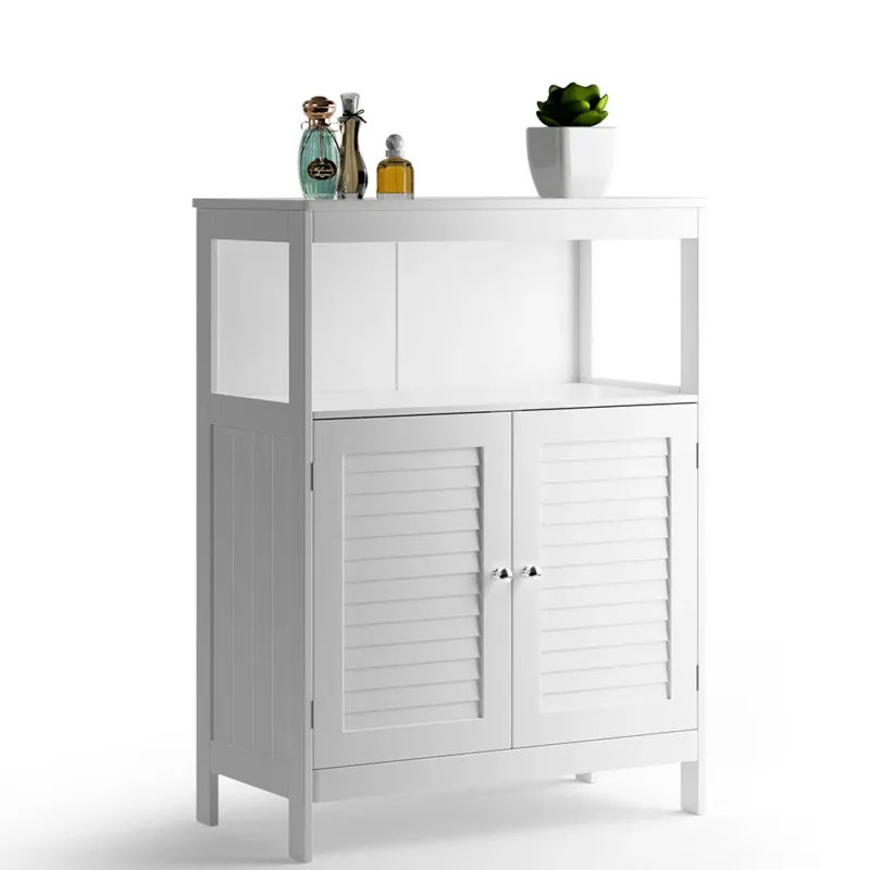 Prezzo Di Fabbrica Mobiletto Mobile Armadietto Bagno 2 Ante Arredamento MDF Dimensioni 60x30x80 cm