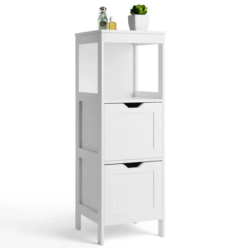 Mobile Mobiletto Bagno Arredo Armadio Armadietto Legno Mdf Bianco 30x89x30cm Compra Oggi Stesso