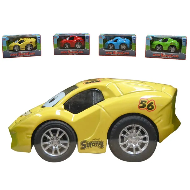 AUTO MACCHININA CON OCCHI CON MOVIMENTO A RETROCARICA 4 COLORI GRANDEZZA 7 CM Bestseller