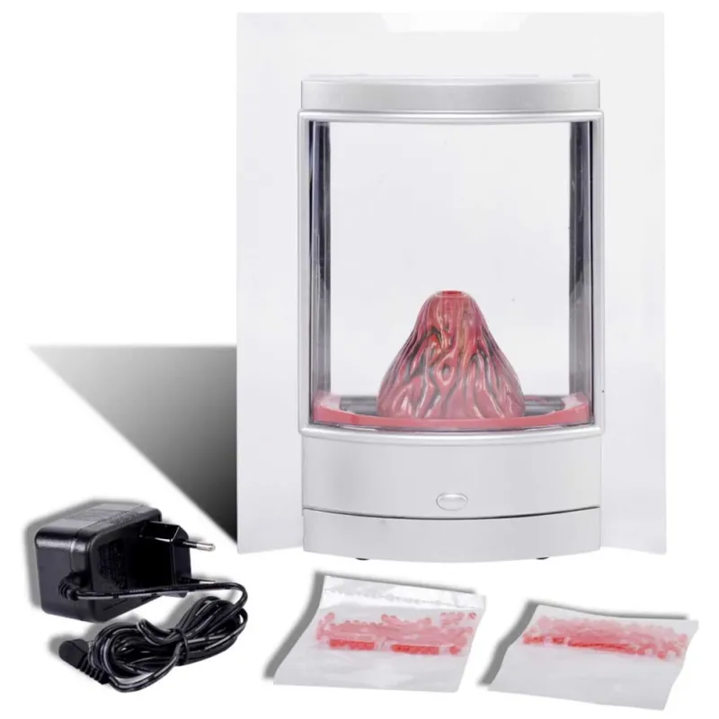 Occasione Lampada Effetto Vulcano 3 Led 25cm Lampada Luce Notturna Da Scrivania Ufficio