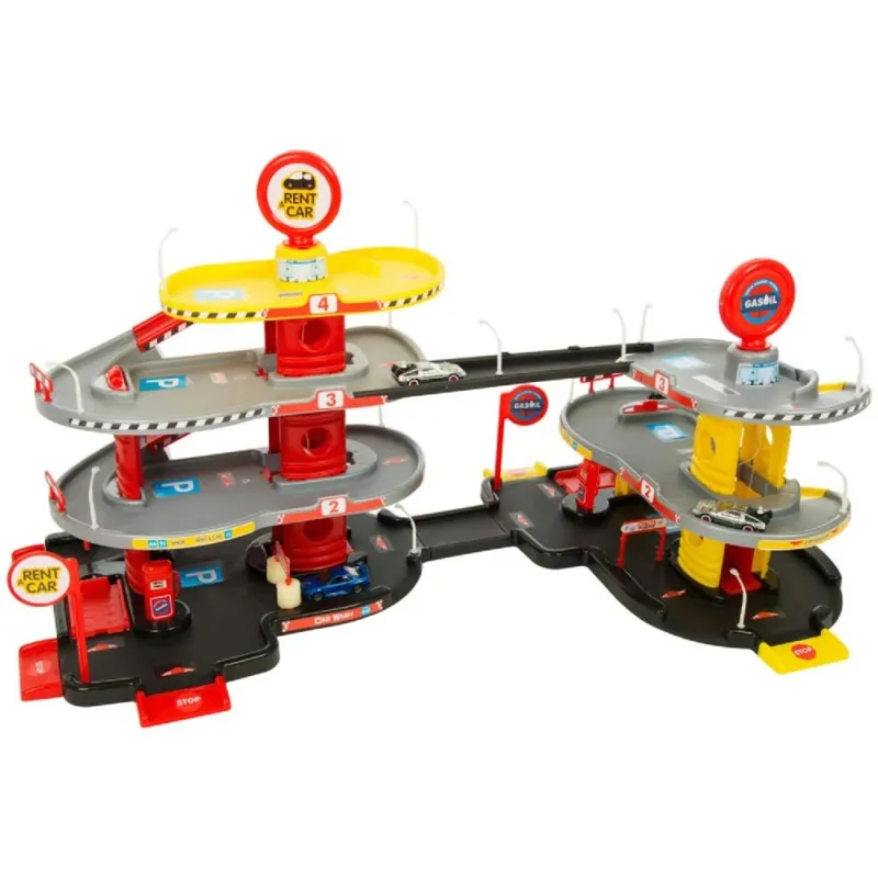 Maxi Garage 3 Livelli 2 In 1 Con Parcheggio Ascensore Rampe Pitstop E Carwash Di Tendenza
