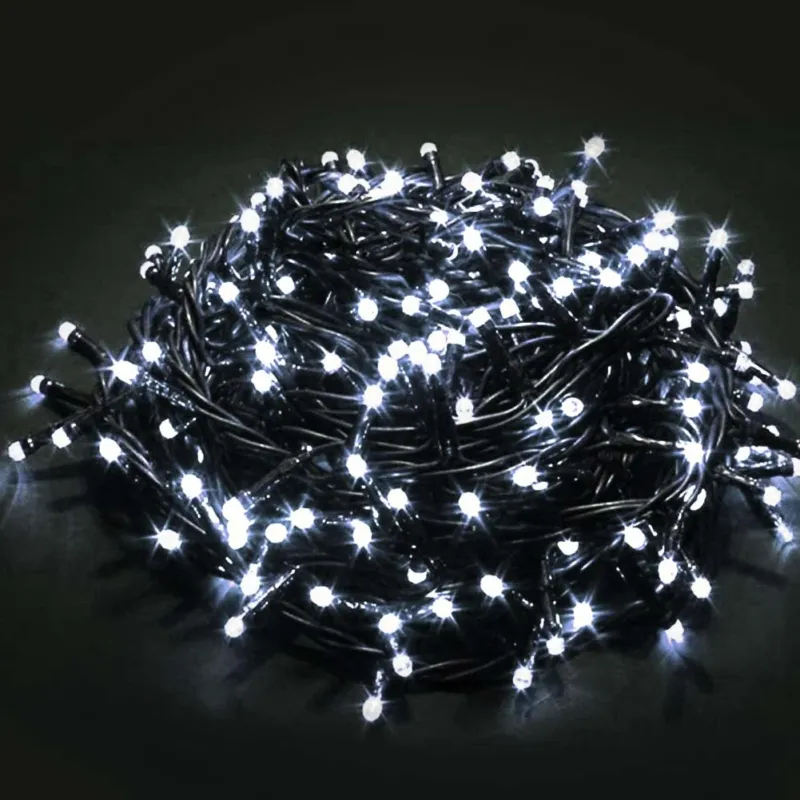 Catena Luminosa 1000 LED Luci Albero Natale Lucciole Bianco Freddo Esterno 24V Quantità Limitata