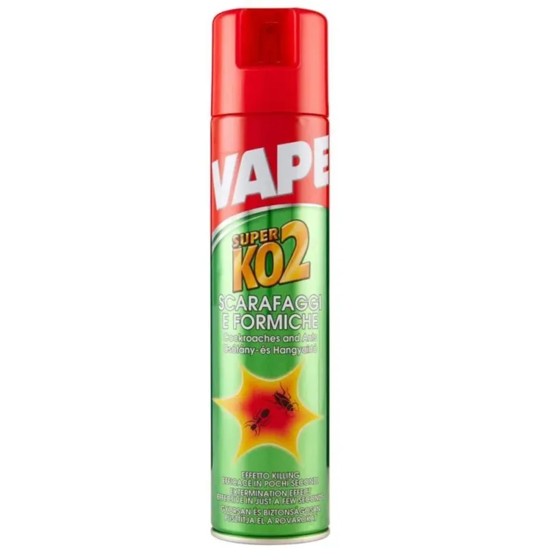 Acquista Ora Vape Insetticida Spry Scarafaggi e Formiche Super KO2 Effetto Killing 400ml
