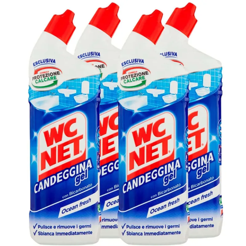 Offerta Speciale 4x WC Net Candeggina GEL Formula Protezione Calcare Promo 3 Bottiglie 700ml