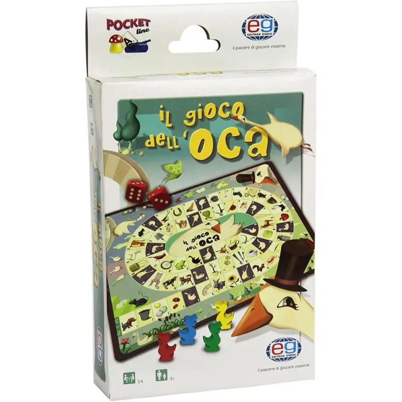 Ultimissimo Modello Giochi di societa da Tavolo Portatile Gioco dell‘oca Pocket da Viaggio Compatto