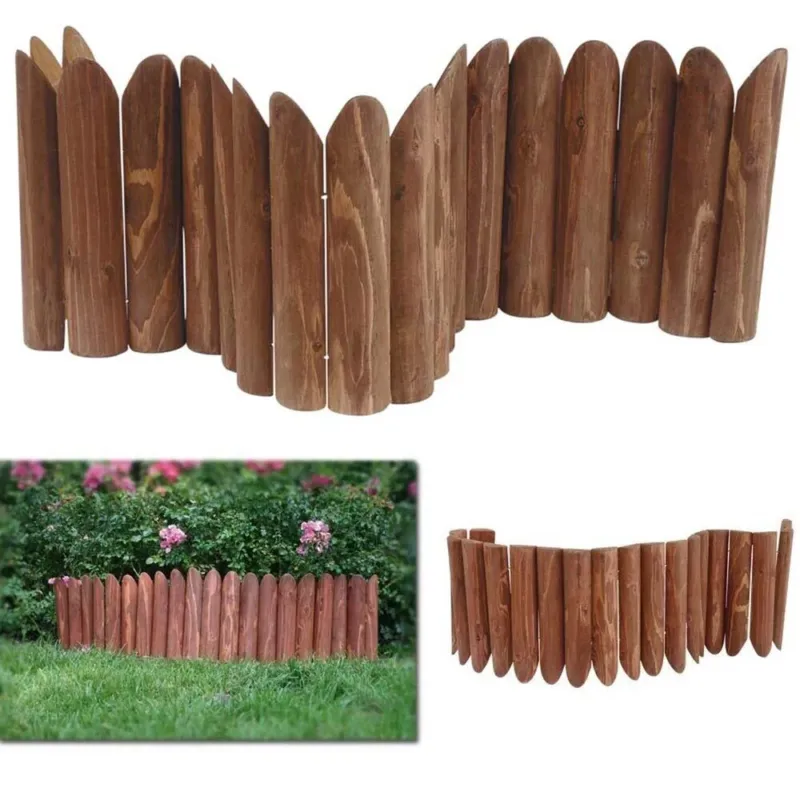 Bordatura Giardino Bordo Aiuole Recinsione Paletti in Legno Recinto 120cm Prezzo Di Fabbrica