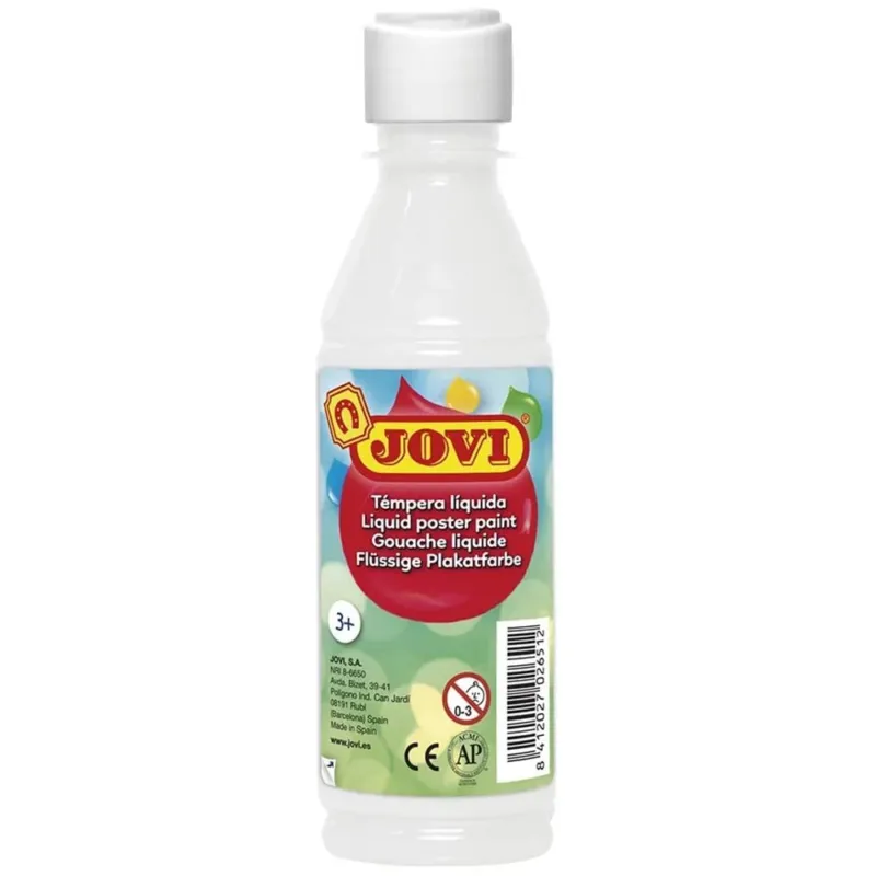 A Buon Prezzo Tempera Pittura per Disegnare e Colorare Scuola Casa Bottiglia 250ml Bianco