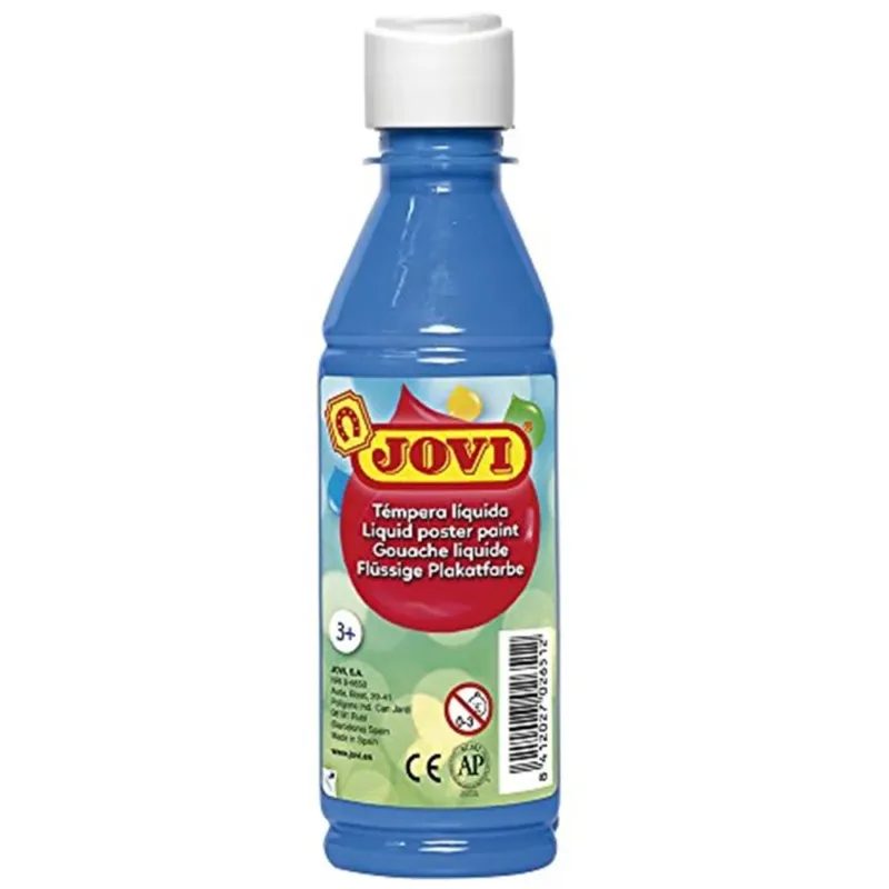 Affare Tempera Pittura per Disegnare Colorare Scuola Casa Bottiglia 250ml Azzurro Cyan