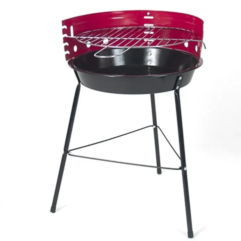 Occasione Barbecue a Carbone Carbonella BBQ Grill in Metallo 4 livelli con Paravento 33cm