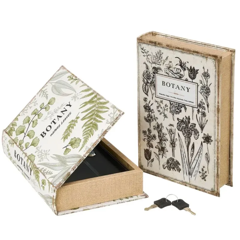 Cassaforte Cassetta Di Sicurezza Finto Libro Botanica 2 Chiavi 16x24x5cm Offerta Del Giorno