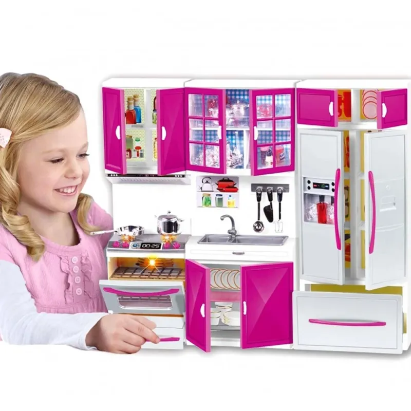 Cucina per Bambole Giocattolo Bambini con Forno Luci Suoni e Accessori Gioco Promozione Esclusiva