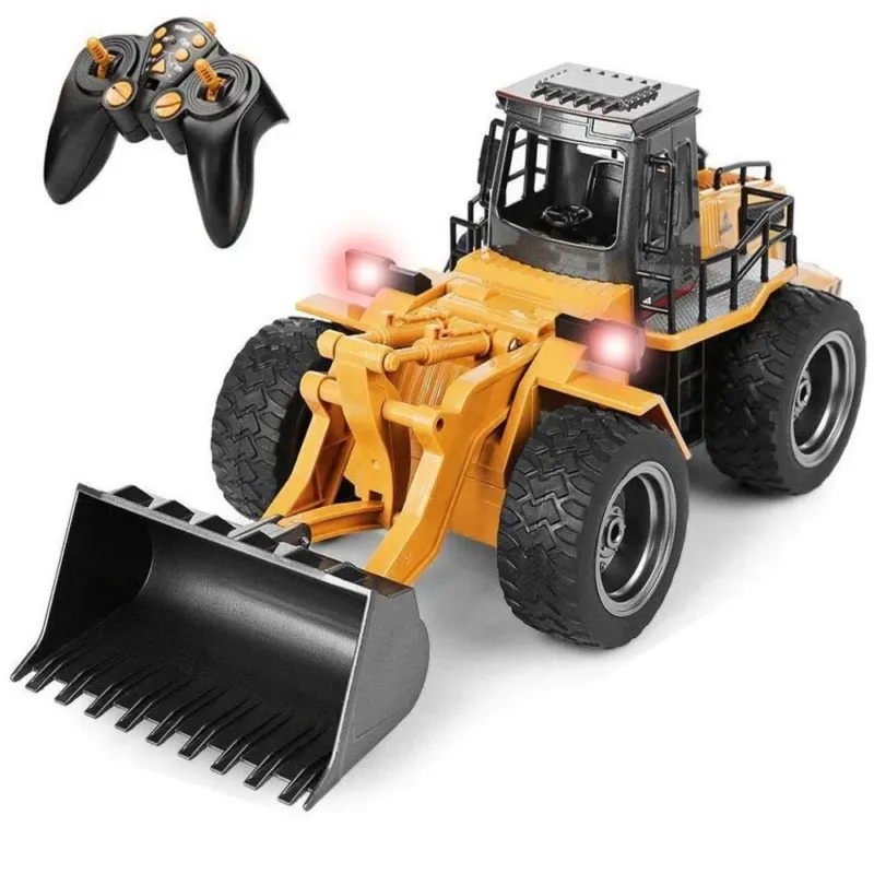 Ruspa Bulldozer Radiocomandato Trattore Caricatore Frontale Giocattolo Bambini Consegna Rapida