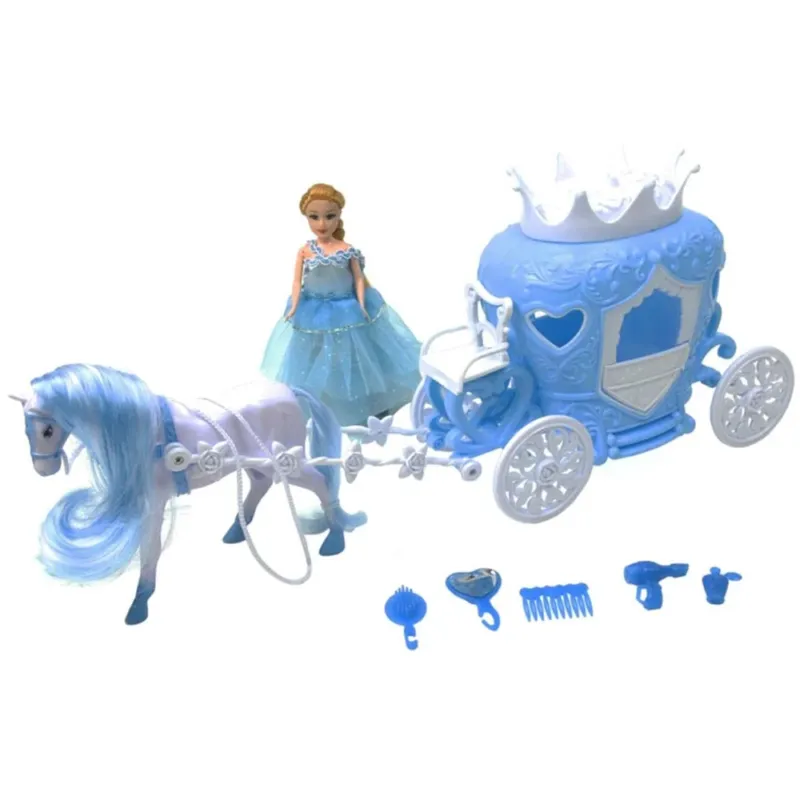 Bambola Principessa dei Ghiacchi Con Carrozza Cavallo e Accessori Gioco Bambini Acquista Ora