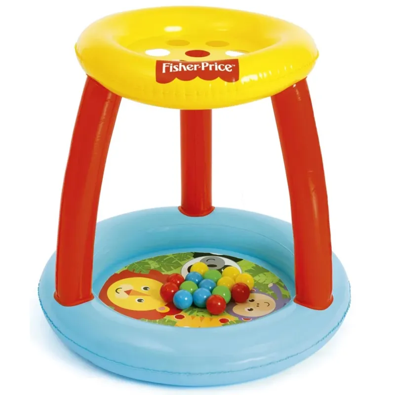 Piscina Gioco Gonfiabile Bambini con Palline Fisher Price Animali della Foresta Offerta Speciale