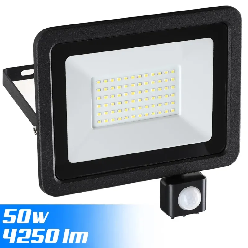 Compra Oggi Stesso Faro LED 50W Luce Alta Luminosita 4250lm Faretto esterno con Sensore Movimento