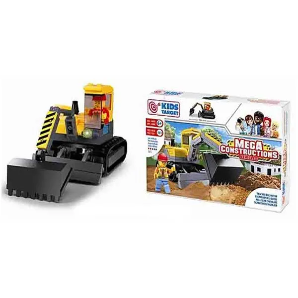 Occasione Costruzioni Kids Target Costruction Pala Meccanica Con Personaggio 131 Pz