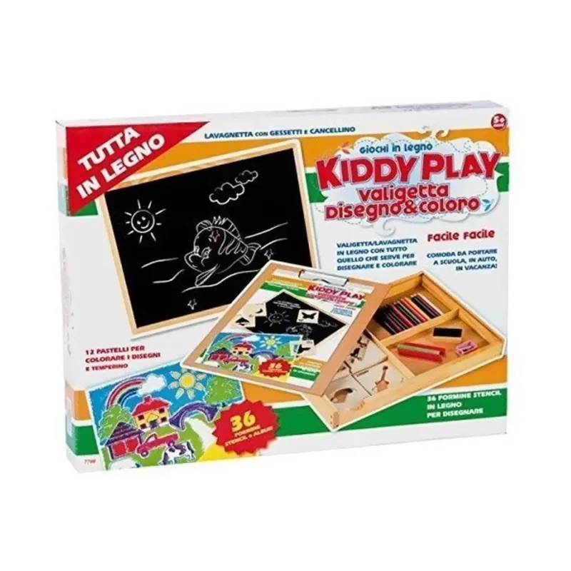 A Buon Prezzo Valigetta Primi Disegni In Legno Con Accessori Per Il Disegno Per Bambini 5+Anni