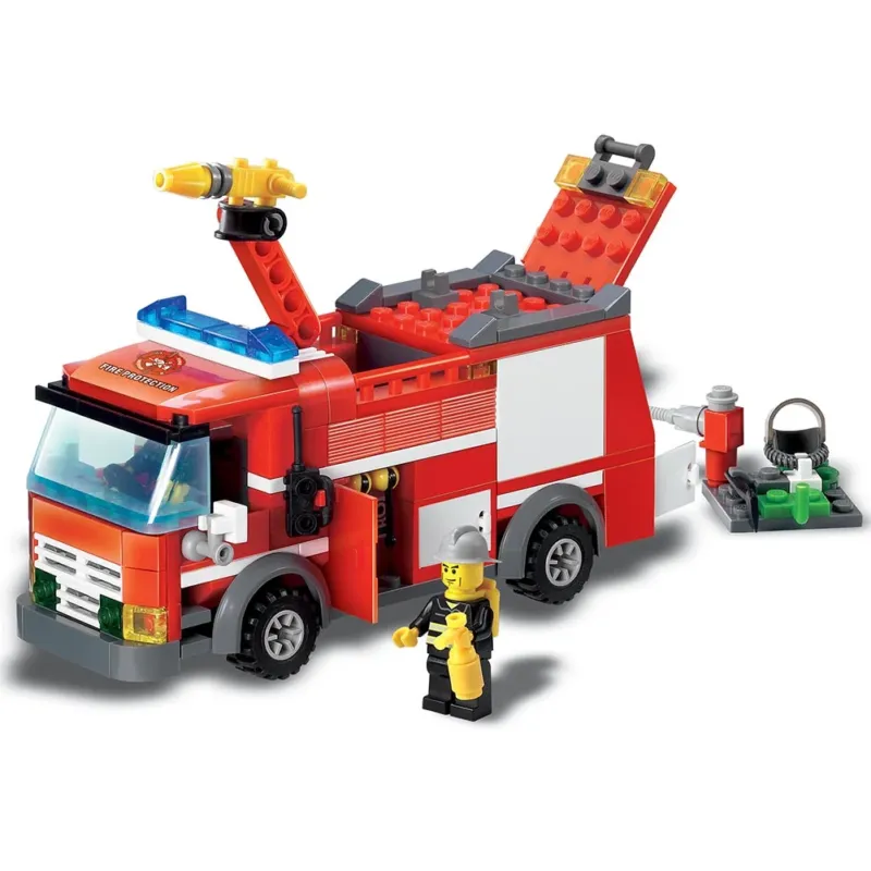 Costruzioni Kids Target Camion Dei Pompieri Con Personaggi E Accessori 206 Pz Offerta Del Giorno