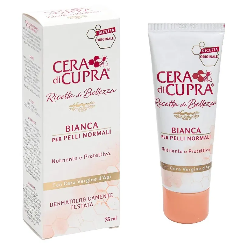 Cera di Cupra Crema Bianca Nutriente e Protettiva per Pelli Normali Tubo 75 ml Ultimissimo Modello
