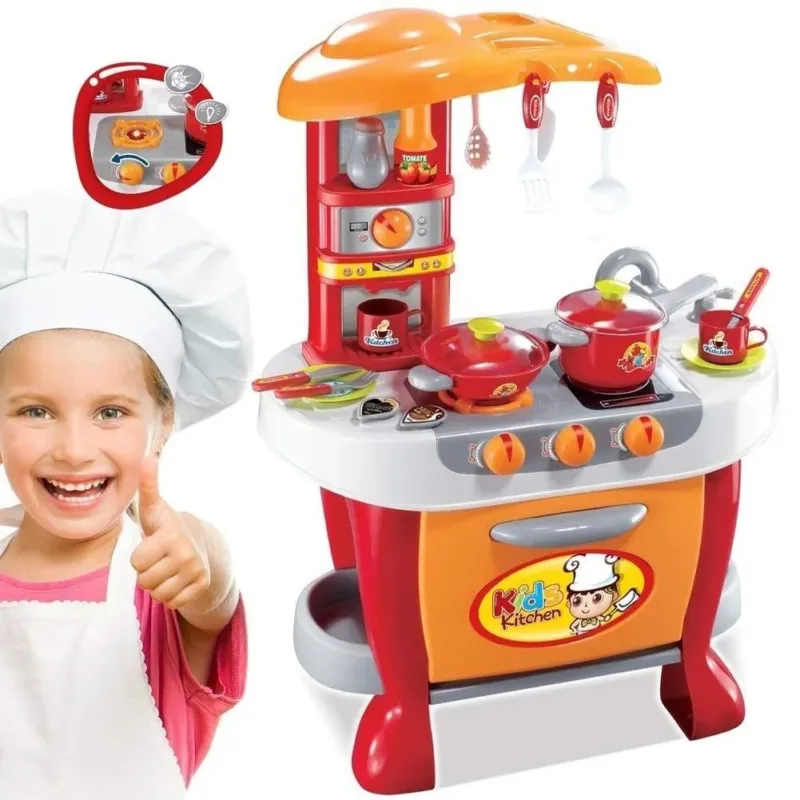 Offerta Del Giorno Cucina Scuola Piccoli Cuochi Fornello Con Luci E Suoni E Accessori Di Gioco
