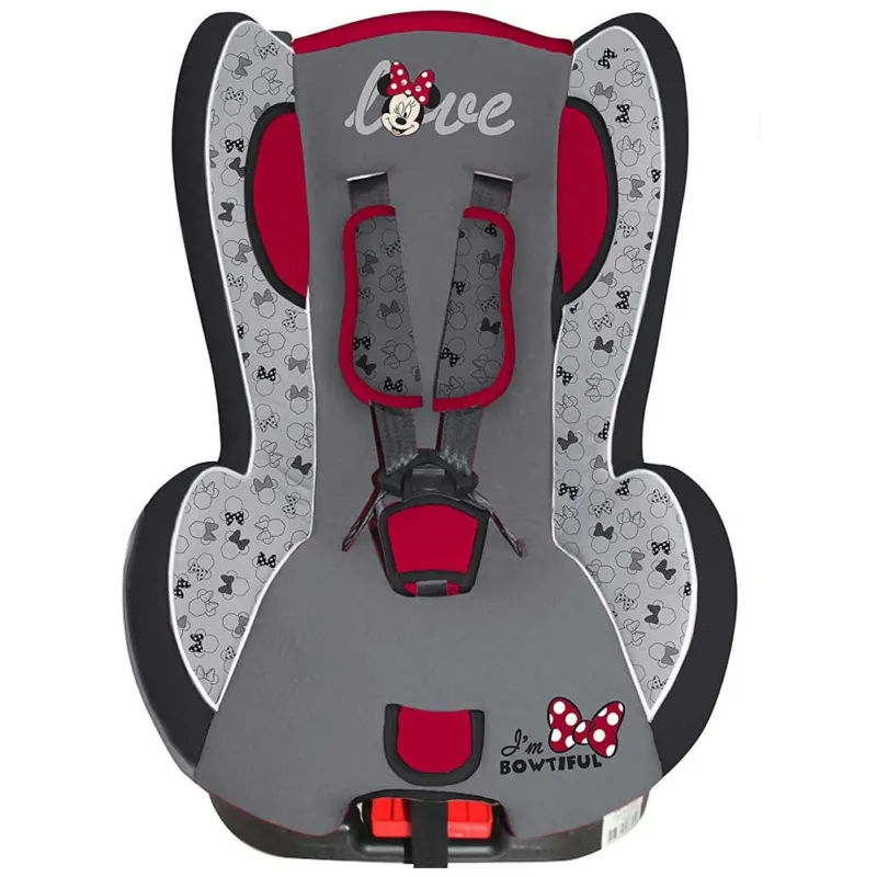 SEGGIOLINO AUTO BAMBINI OMOLOGATO FINO A 15 KG CINTURE REGOLABILI MINNIE MOUSE Solo Oggi