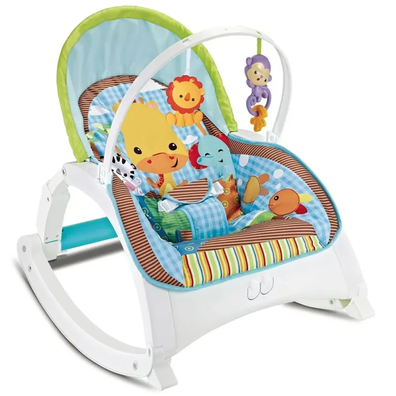 DONDOLO PER NEONATI VIBRANTE MUSICALE FITCH BABY TRASFORMAZIONE IN SEDIA BIMBO Spedizione Espresso
