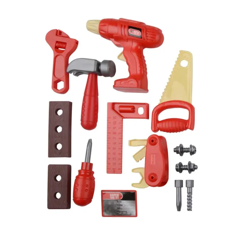 Professionale Set attrezzi bricolage kit accessori falegname brico in plastica vari modelli