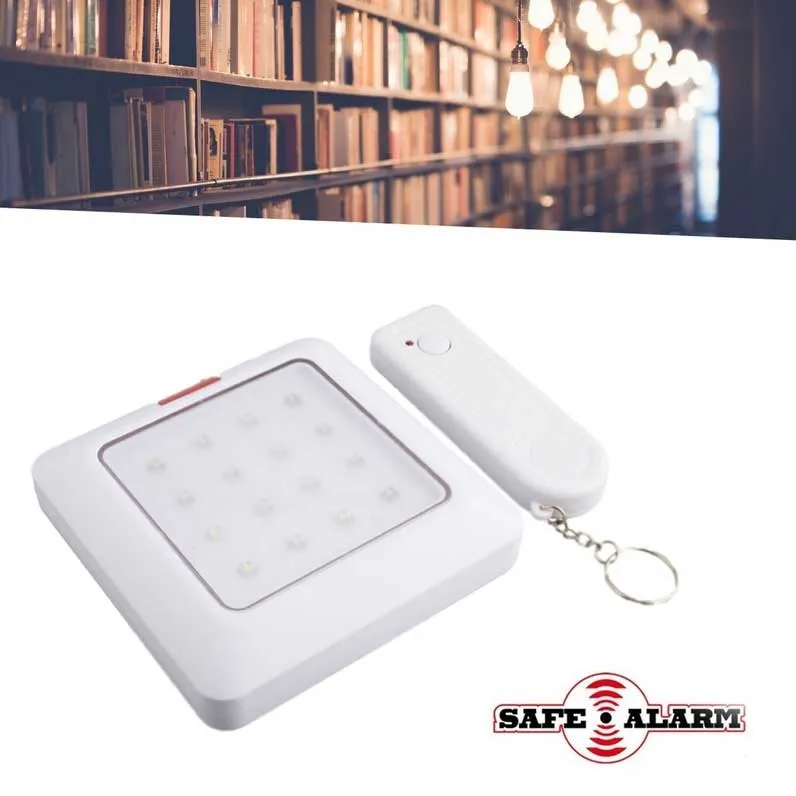 Lampada A 16 Led Con Telecomando Luce Emergenza Armadi Corridoi Safe Alarm Popolare