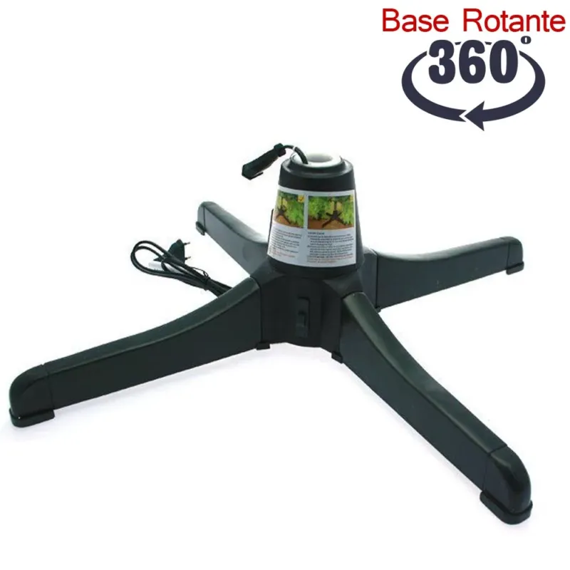 Base Girevole per Albero di Natale con Attacco per Luci Rotante 360 gradi Nuovo Ordina Subito