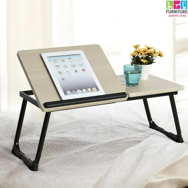 Promozione Esclusiva Tavolino Vassoio da Letto Divano per Notebook PC Laptop Pieghevole Leggio 65x30