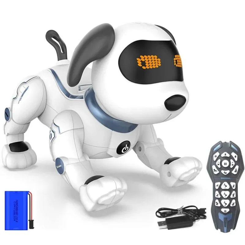Cane Robot Radiocomandato Cagnolino Interattivo Giocattolo Bambini a Batteria Offerta Del Giorno